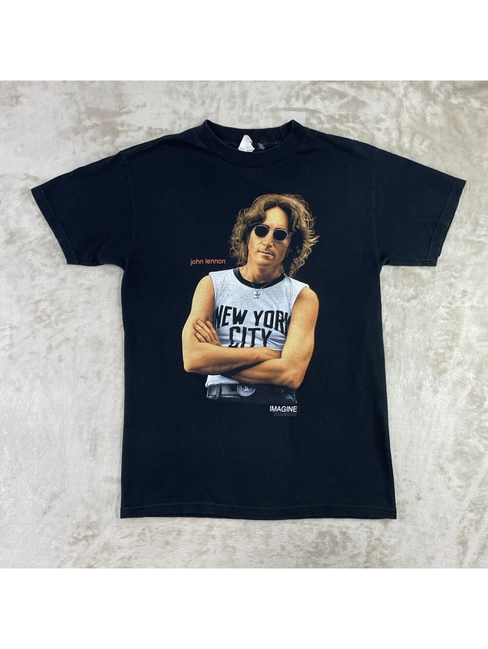 Vintage John Lennon Shirt Band Tee Portrait Give Peace A Chance AAA Tag Mens S